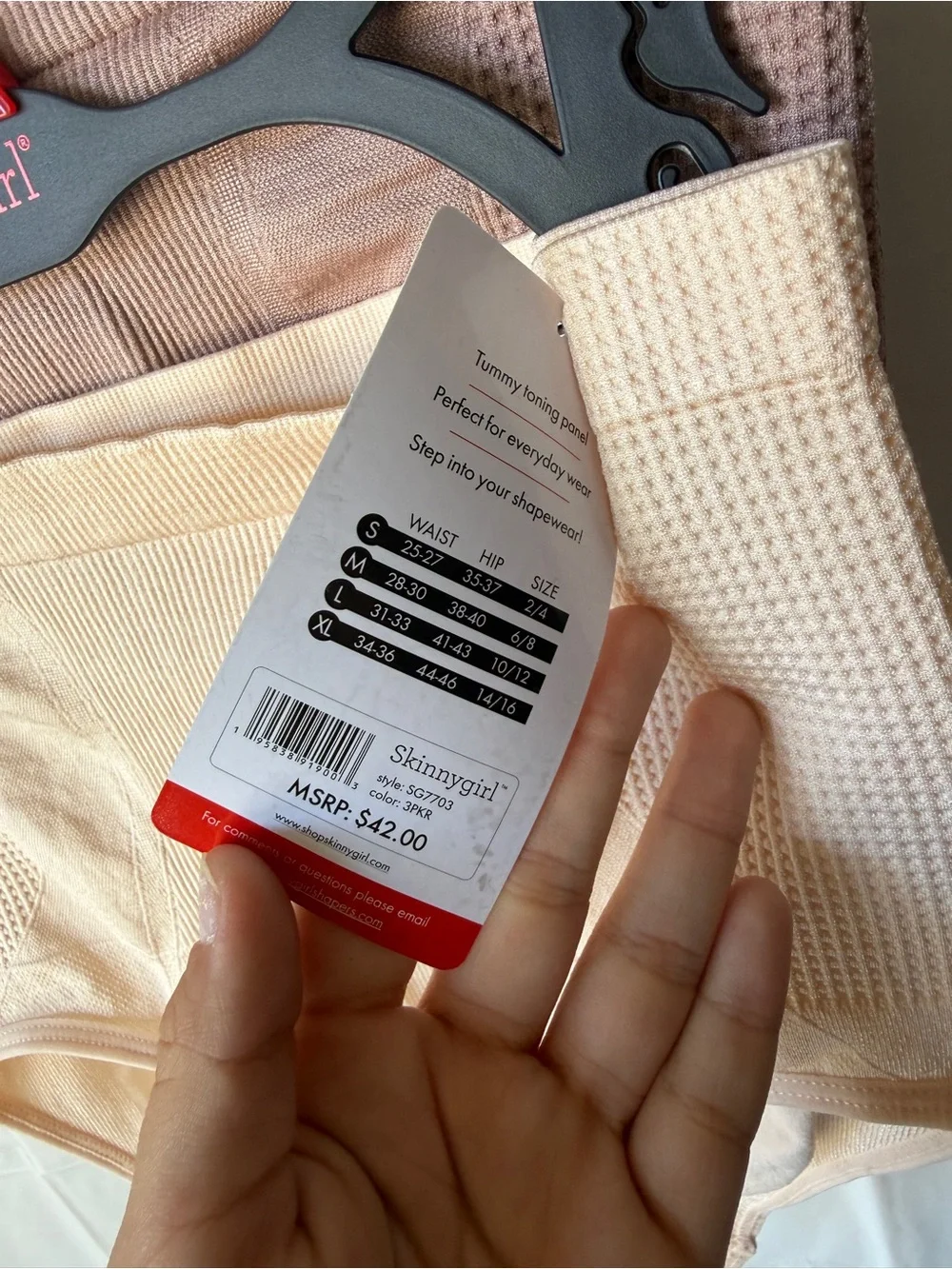 Skinnygirl High-Waist Shaping Seamless Briefs in Beige and Mauve
